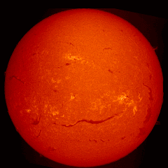 Image of Sun's chromosphere