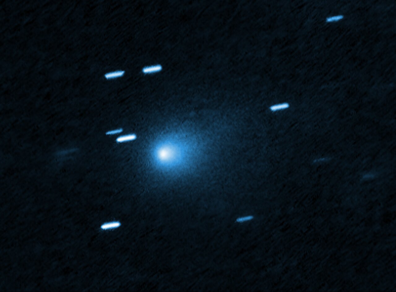 Объект 3I/ATLAS. Фотография с телескопа Hubble